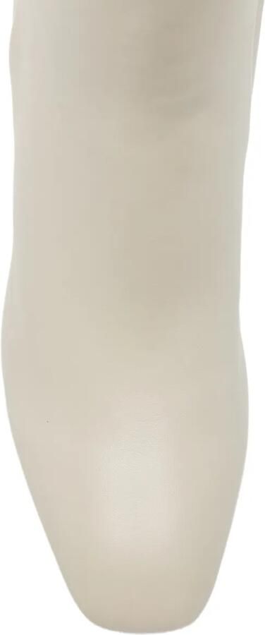 Coccinelle Enkellaarzen met blokhak en logo-plakkaat Beige - Foto 4