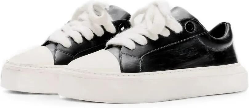 COLE BUXTON The Wilson Court sneakers met contrasterende neus Zwart