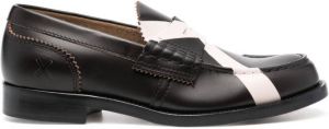 College Gestreepte loafers Bruin