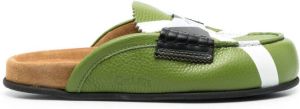 College Muiltjes met colourblocking Groen