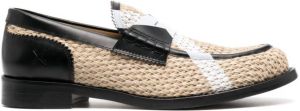 College Geweven loafers Beige