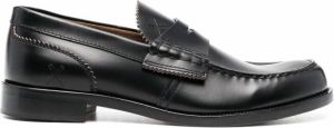 College Leren loafers Zwart