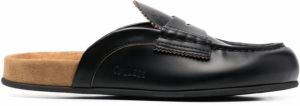 College Leren loafers Zwart