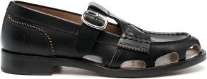 College Leren loafers Zwart