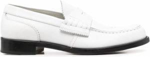 College Loafers met logo-reliëf Wit