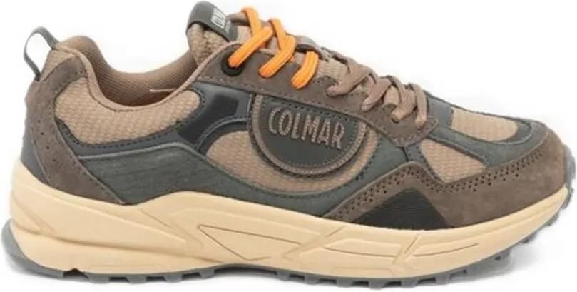Colmar logo-patch panelled sneakers Bruin