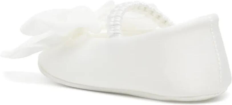 Colorichiari Ballerina's met elastische band en strikdetail Wit - Foto 4