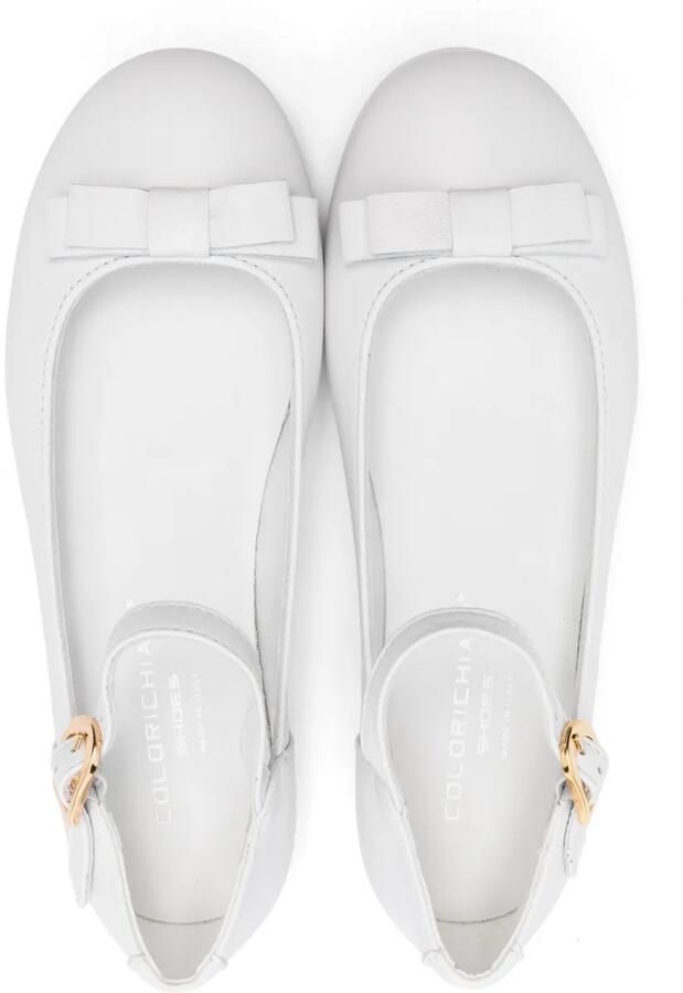 Colorichiari Ballerina's met strikdetail Wit - Foto 2