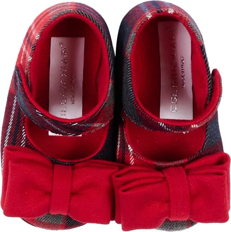 Colorichiari Ballerina's met tartan ruit en strikdetail Rood - Foto 2