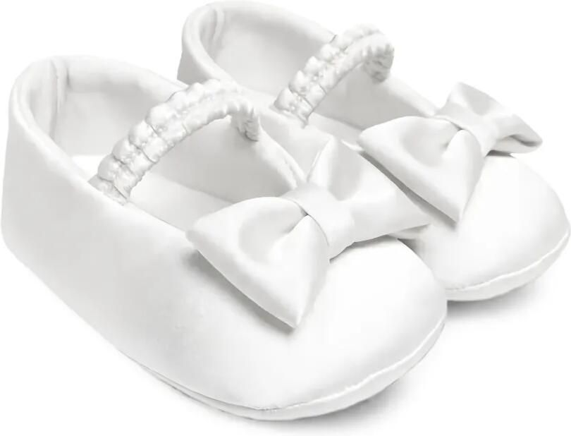 Colorichiari bow-detail crib shoes Wit