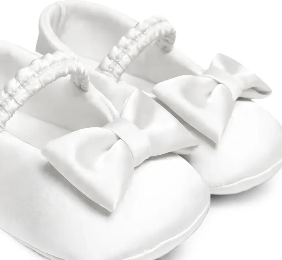 Colorichiari bow-detail crib shoes Wit - Foto 2