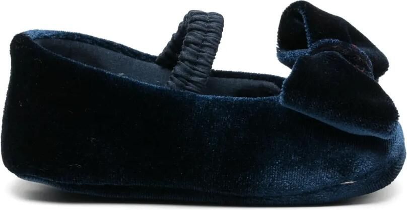 Colorichiari Fluwelen schoenen met strikdetail Blauw - Foto 4