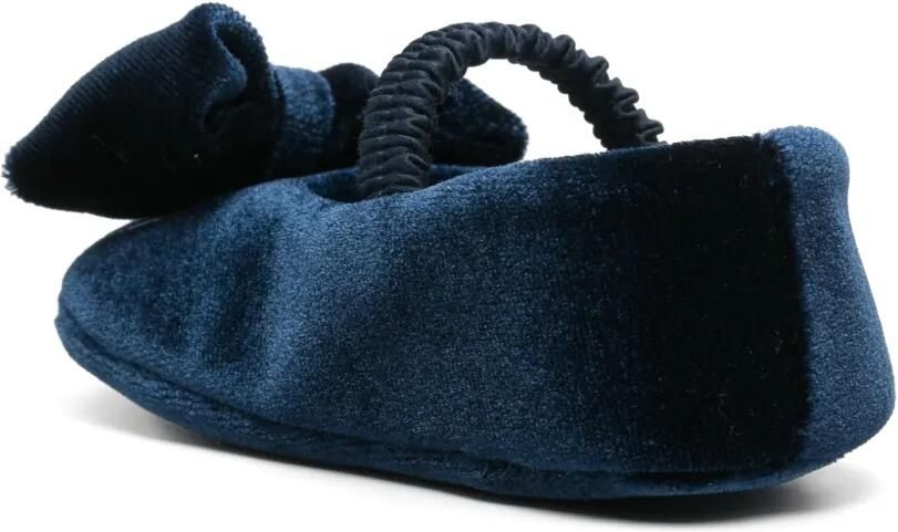 Colorichiari Fluwelen schoenen met strikdetail Blauw - Foto 2