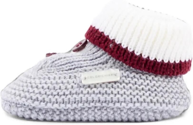 Colorichiari Gebreide schoenen met knoopdetail Grijs - Foto 4