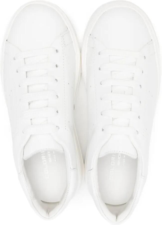 Colorichiari Geperforeerde sneakers Wit - Foto 2