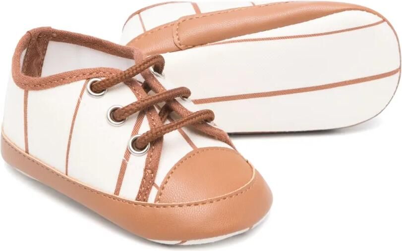 Colorichiari Gestreepte sneakers Beige - Foto 3