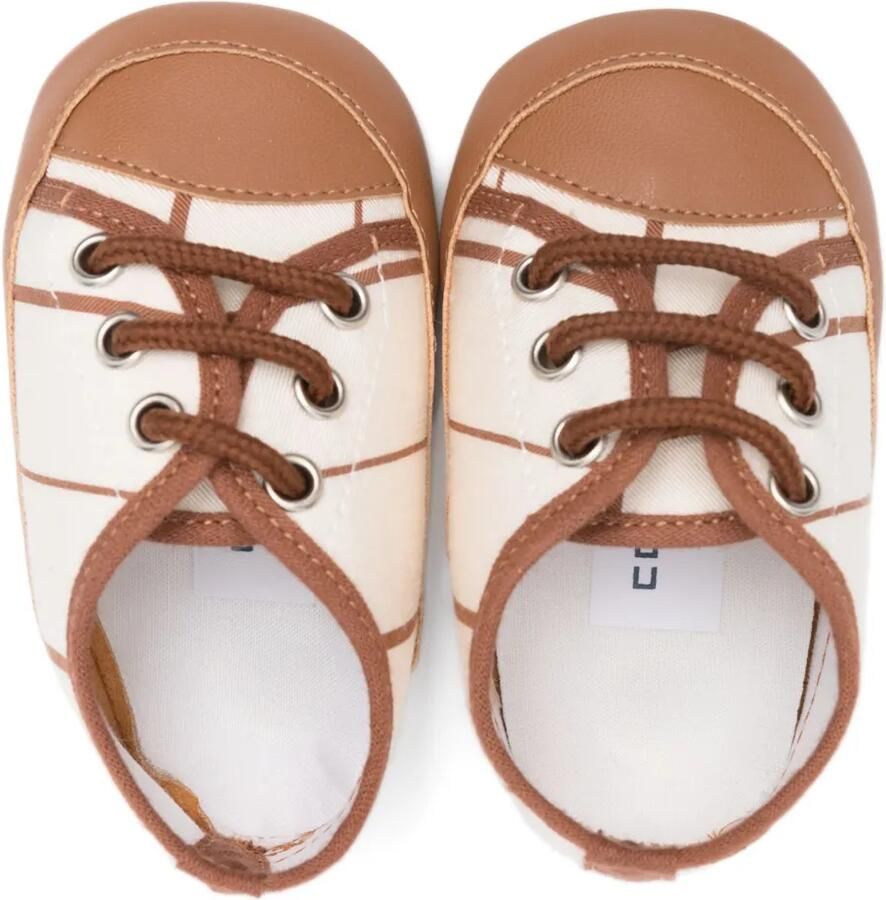 Colorichiari Gestreepte sneakers Beige - Foto 2