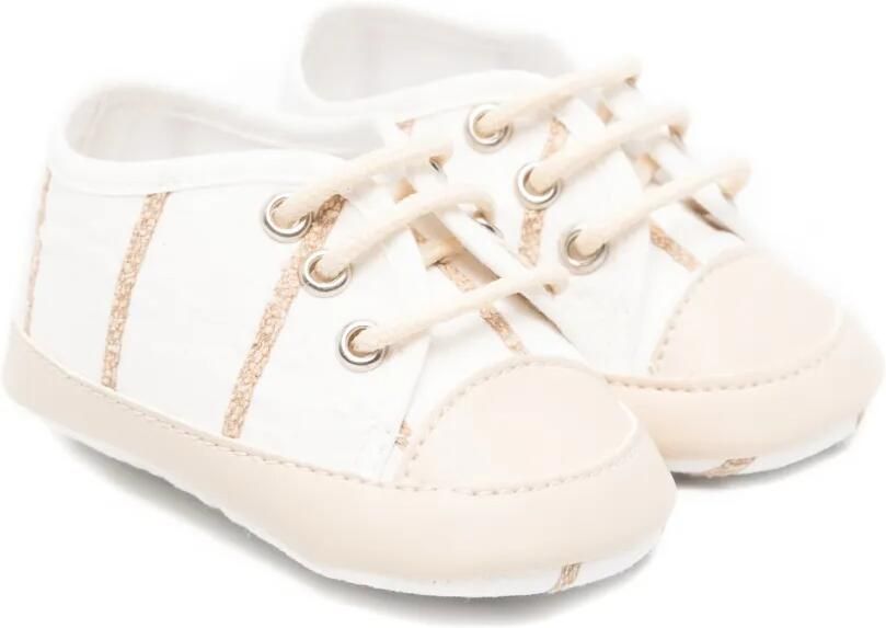 Colorichiari Sneakers met gestreept detail Wit