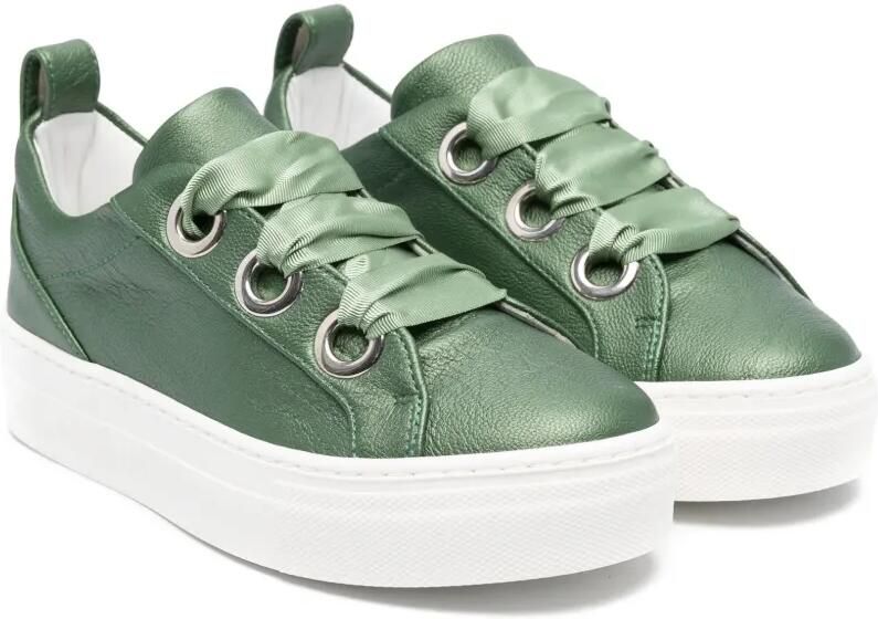 Colorichiari Sneakers met strikdetail Groen