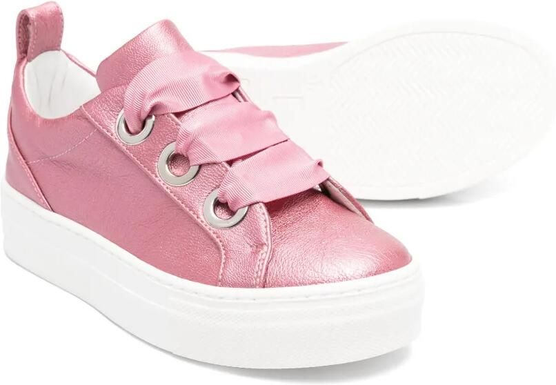 Colorichiari Sneakers met strikdetail Roze - Foto 3