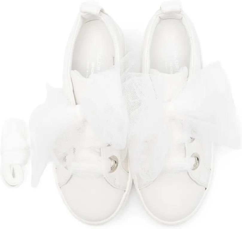 Colorichiari Sneakers met strikdetail Wit - Foto 2