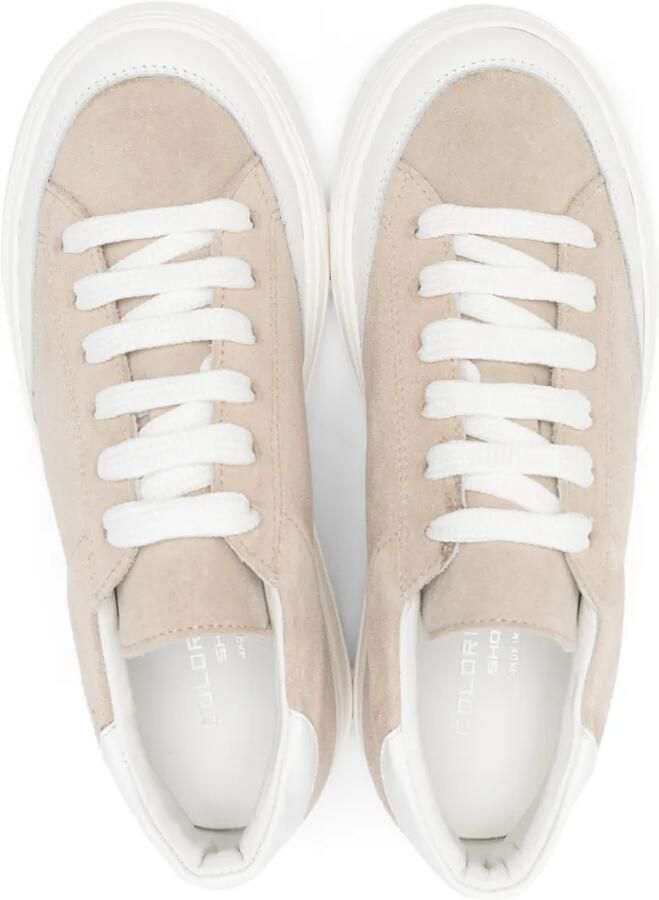 Colorichiari Sneakers met suède vlakken Beige - Foto 2