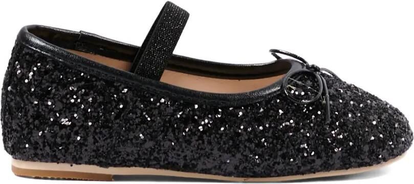 Colors Of California Ballerina's met glitterbandje Zwart - Foto 4
