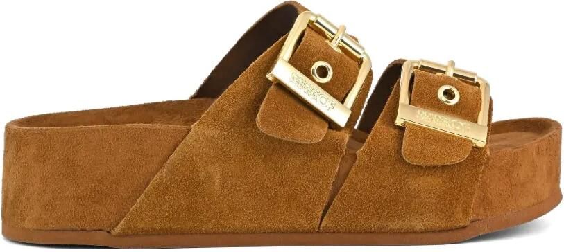 Colors Of California Dune sandalen met gespsluiting Bruin