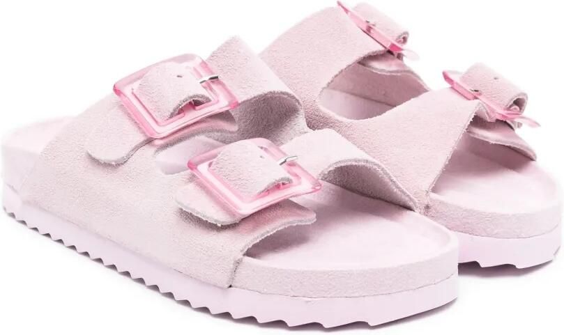 Colors Of California Milano sandalen met dubbele gesp Paars