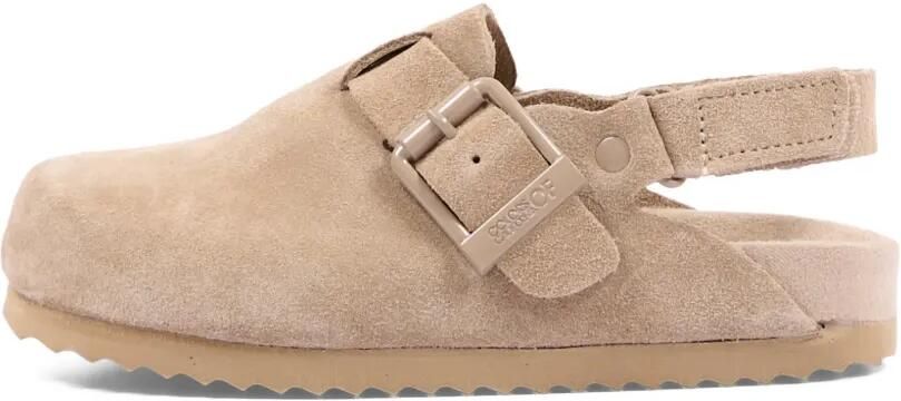 Colors Of California Sabot klompen met gespband Beige - Foto 4