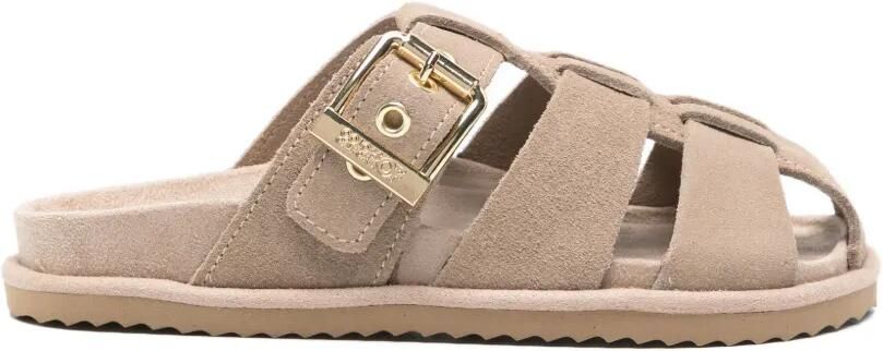 Colors Of California Sandalen met gesp Beige