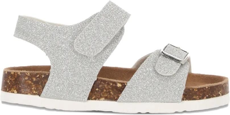 Colors Of California Sandalen met glitter gesp Zilver