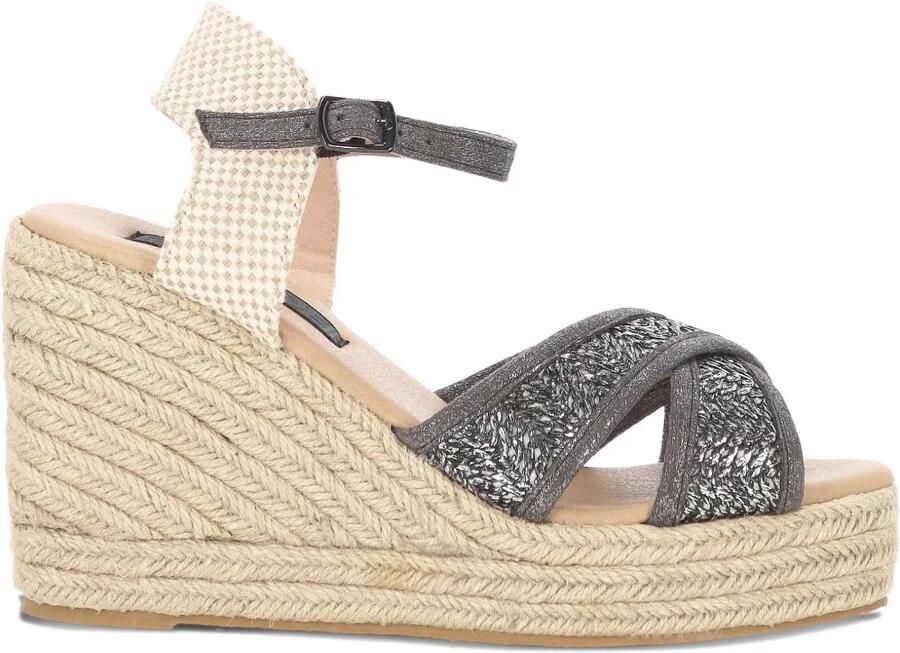 Colors Of California Sandalen met plateauzool Grijs