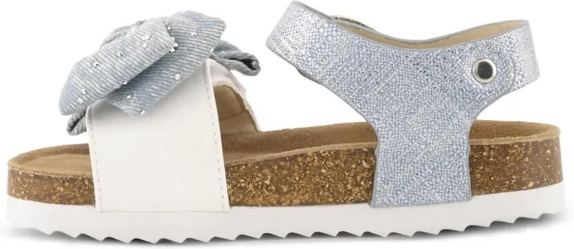Colors Of California Slofik sandalen met strikdetail en open neus Wit - Foto 4