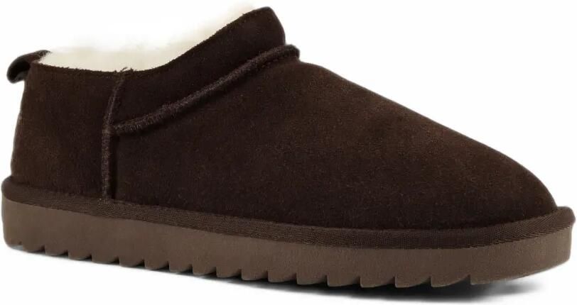 Colors Of California suede sheepskin-trim boots Bruin