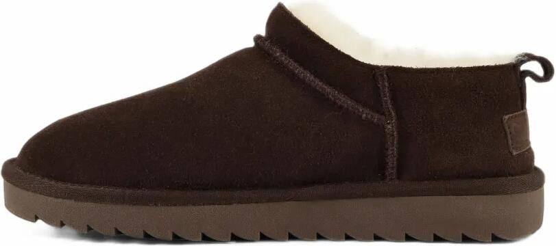 Colors Of California suede sheepskin-trim boots Bruin - Foto 4