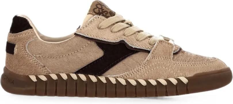 Colors Of California Tahoe sneakers met ponyhaar en zweepsteken Beige