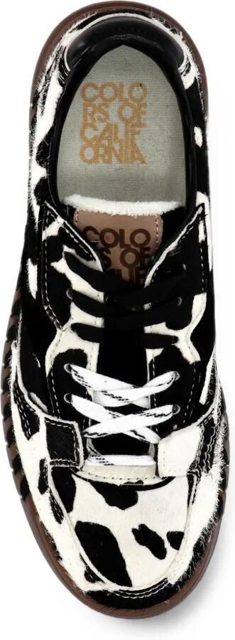 Colors Of California Tahoe sneakers van koeienhuid met koeien-print Wit - Foto 4
