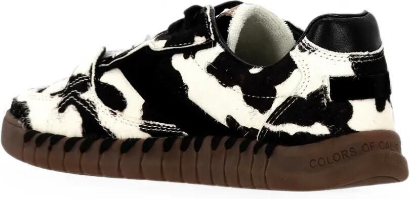 Colors Of California Tahoe sneakers van koeienhuid met koeien-print Wit - Foto 3