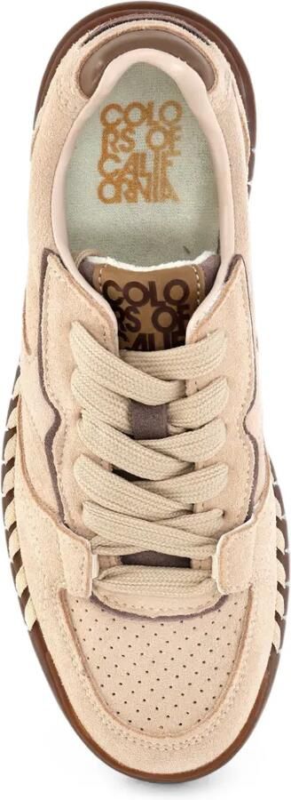 Colors Of California TAHOE suede panelled sneakers Beige - Foto 4
