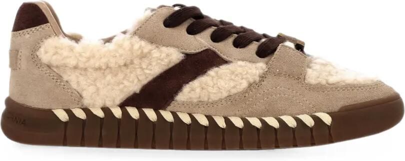 Colors Of California Tahoe suède sneakers met imitatiebont Beige