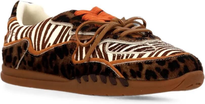 Colors Of California Yahi leren sneakers met dieren-print Bruin - Foto 2
