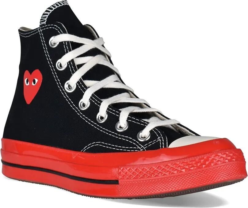 Comme Des Garçons Chuck Taylor sneakers met hartprint Zwart - Foto 3