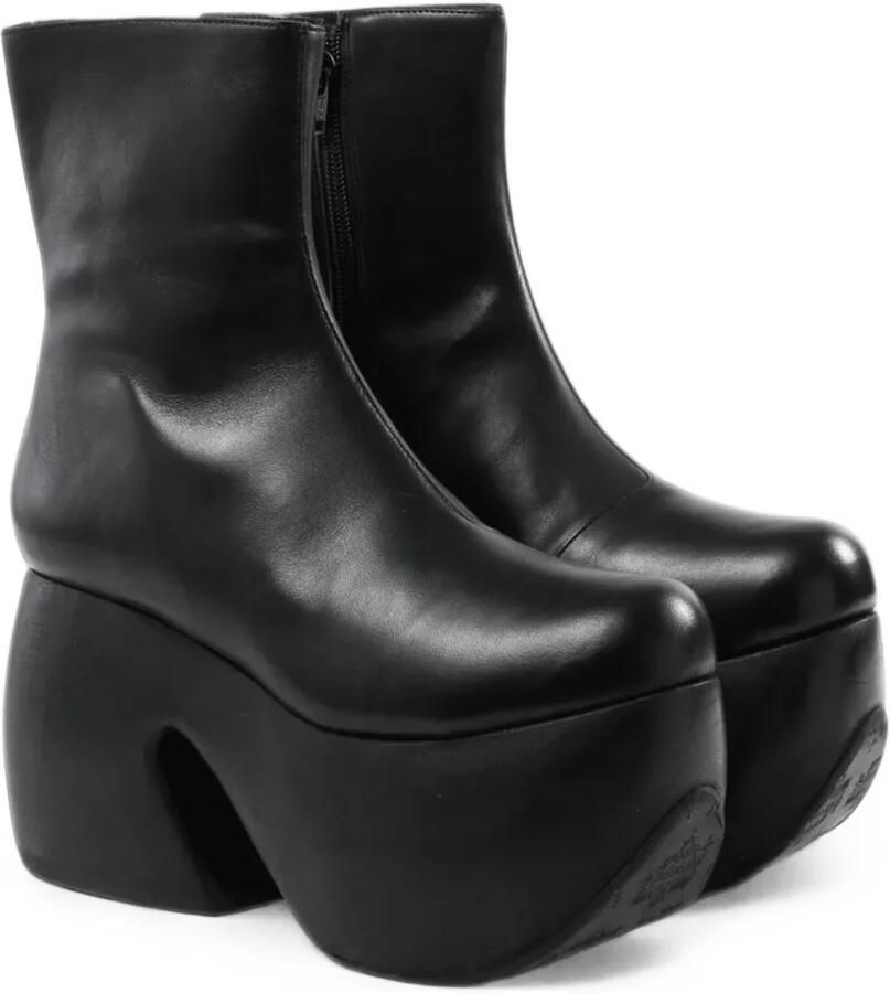 Comme Des Garçons Enkellaarzen met plateauzool Zwart - Foto 2