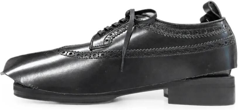 Comme des Garçons Homme Plus Derby schoenen met brogue detail Zwart - Foto 5