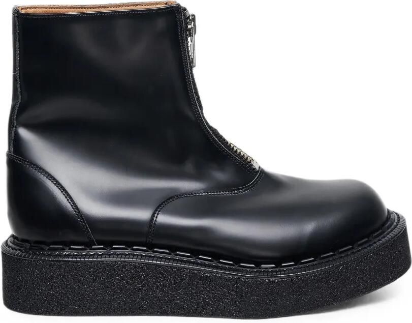 Comme des Garçons Homme Plus x George Cox bikerlaarzen met plateauzool en rits Zwart
