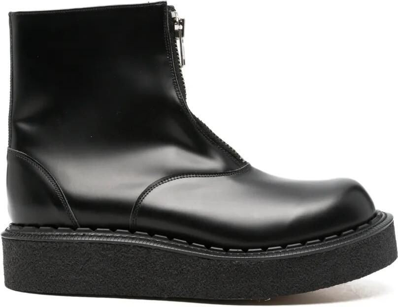 Comme des Garçons Homme Plus x George Cox laarzen met rits aan de voorkant Zwart