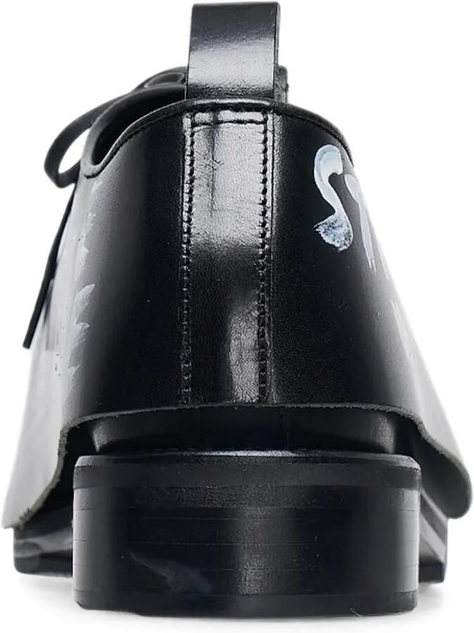 Comme des Garçons Homme Plus x Kids Love Gaite leren sneakers met tekst-print Zwart - Foto 2