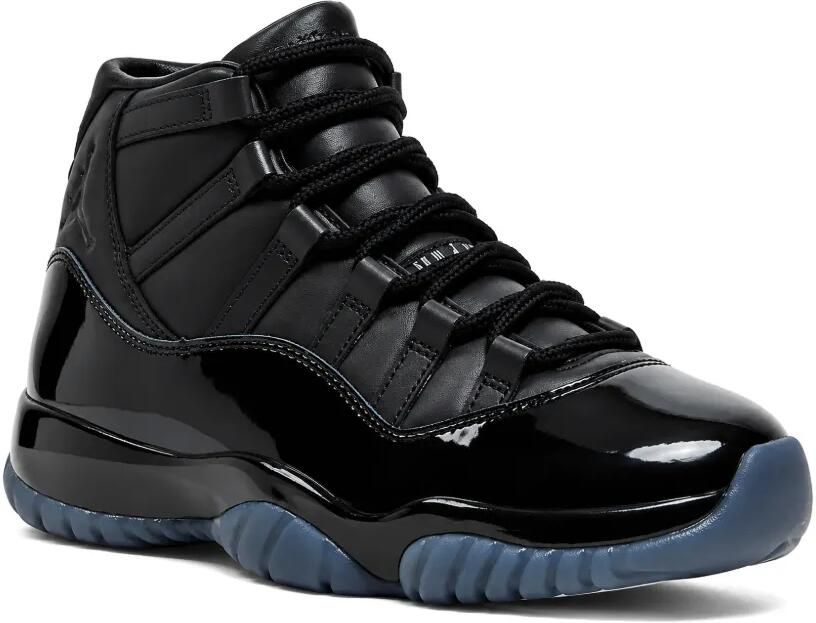 Comme des Garçons Homme Plus x Nike Jordan 11 lakleren sneakers met vlakken Zwart - Foto 2