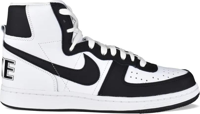 Comme des Garçons Homme x Nike high-top sneakers met Swoosh-logo Wit